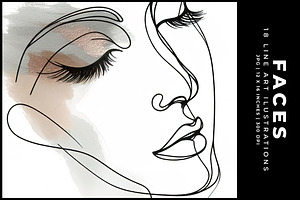 Faces, a Decorative Illustration by Digital Art Creations