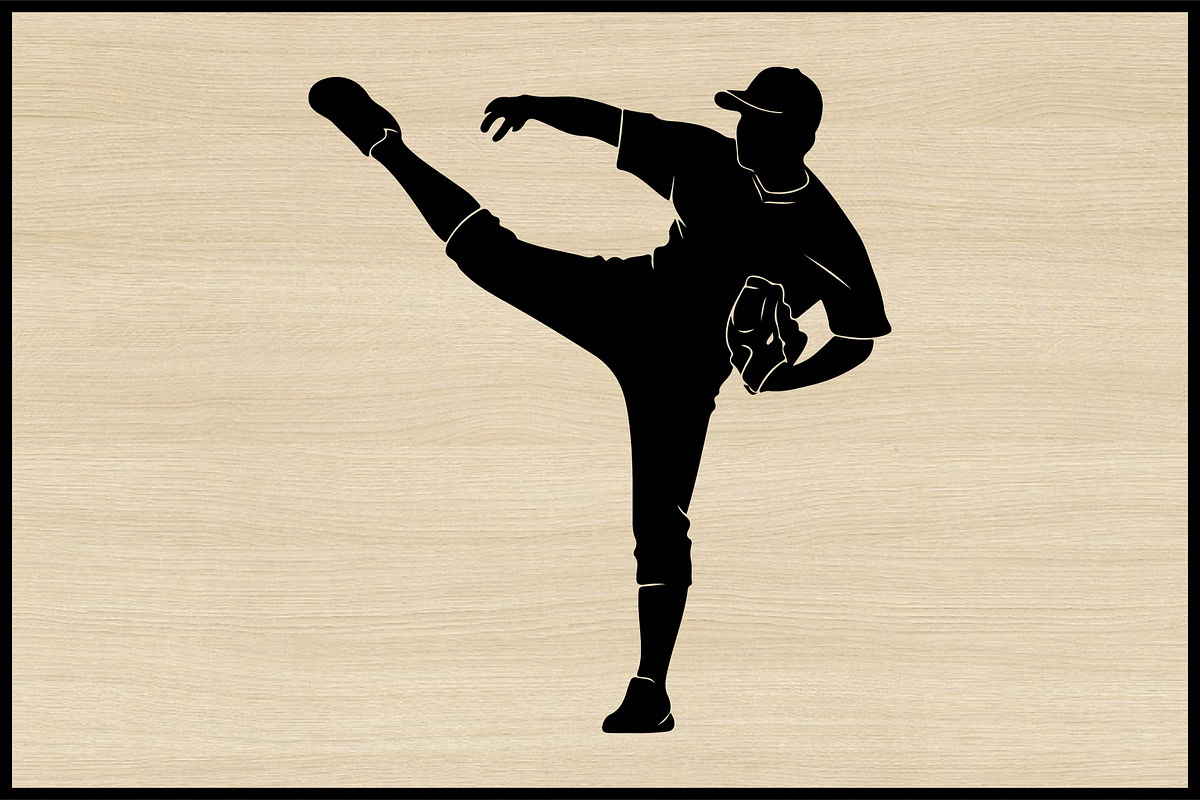 50 Baseball Silhouette Clipart Set, an Illustration by jahid234 (Photo 3 of 4)
