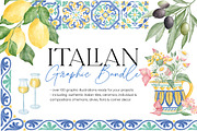 Italian Graphic Bundle, a Decorative Illustration by Corina Moscu (Thumbnail 1 of 16)