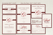 The Red Wedding Invitation Templates, an Invitation Template by Garden in frame (Thumbnail 2 of 8)