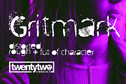 Gritmark – A Raw & Gritty Typeface, a Sans Serif Font by twentytwo media co. (Thumbnail 5 of 5)