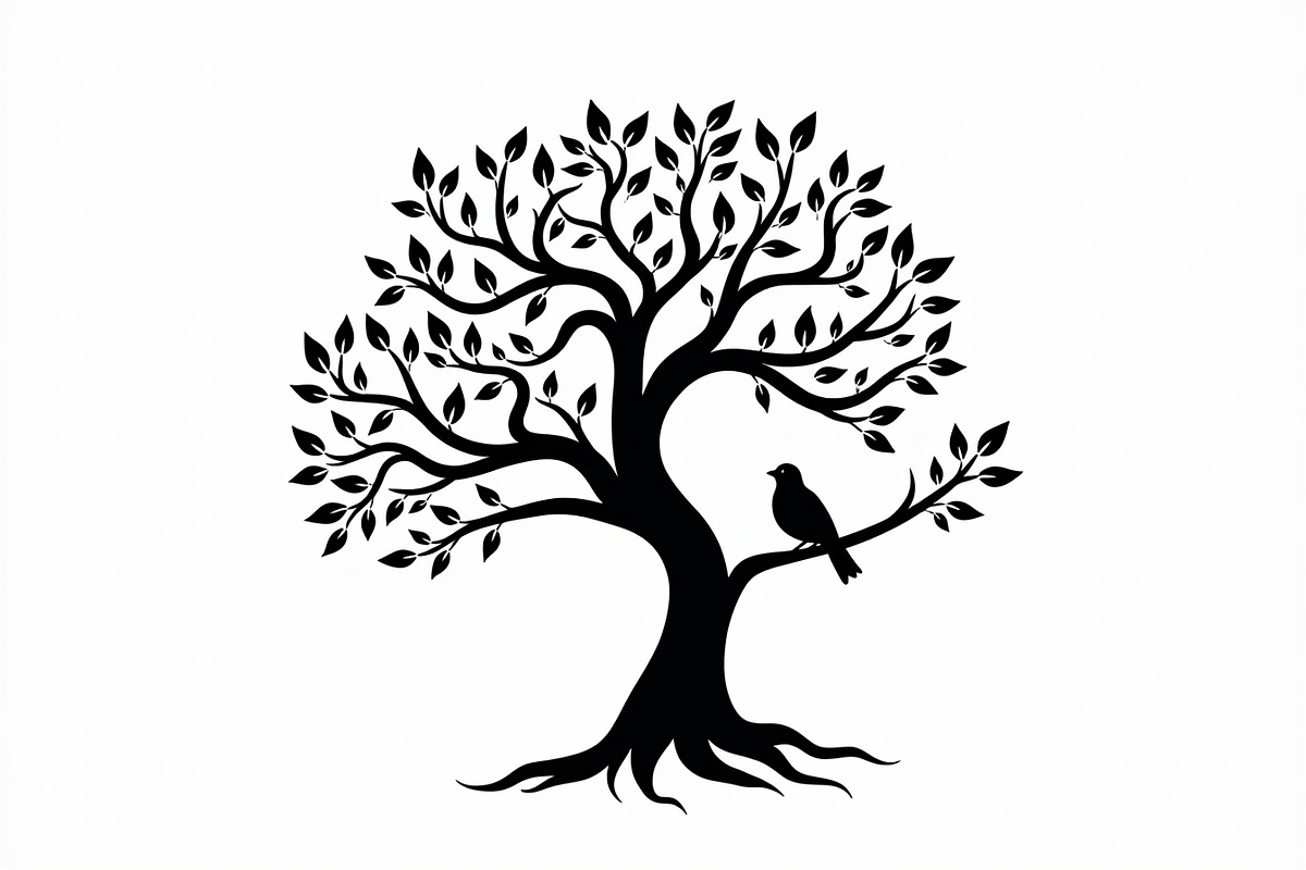 Tree Roots Silhouette Vector Pack, an Illustration by hafijul (Photo 5 of 8)
