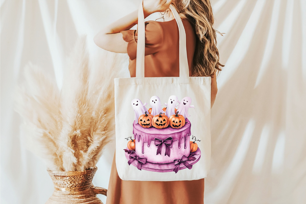Coquette Pink Halloween Clipart, a Seasonal Illustration by designcity5 (Photo 5 of 5)