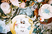 Blue Hydrangea & Blush Rose Wedding, a Decorative Illustration by Catch the Dream Art (Thumbnail 10 of 14)