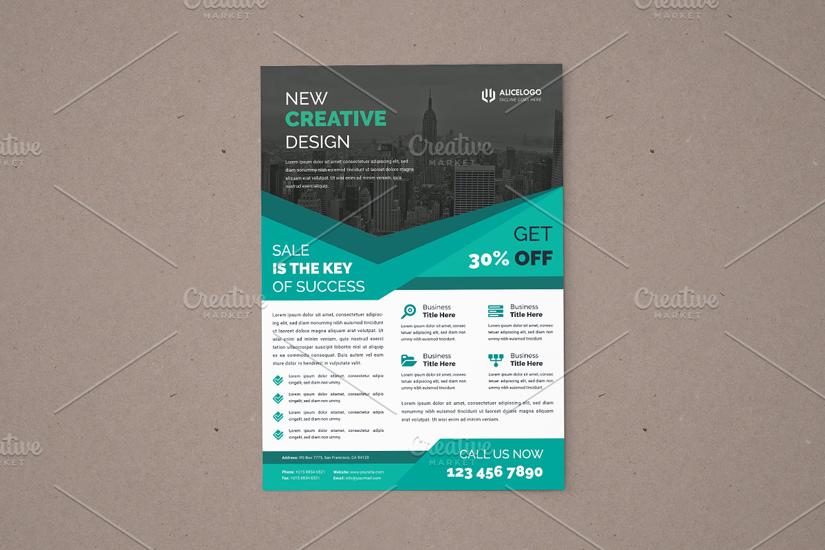Flyer Template, a Flyer Template by Alice_s (Photo 1 of 3)