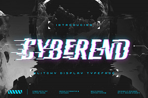 Cyberend Typeface, a Sans Serif Font by alit design