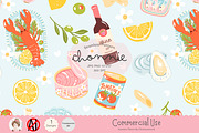 La Dolce Vita Seamless Pattern, a Pattern Graphic by Chonnieartwork (Thumbnail 1 of 5)