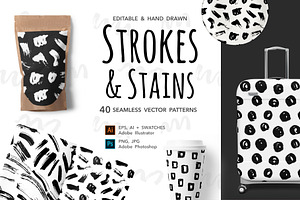 Brush Dots & Strokes Patterns