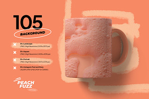 Peach Fuzz Background Social Media