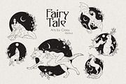Fairy Tale hand drawn vector arts, an Illustration by Croisy (Thumbnail 1 of 7)