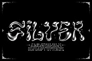 SILVER VECTOR FONT, a Handwritten Font by BonkiStudio (Thumbnail 1 of 3)