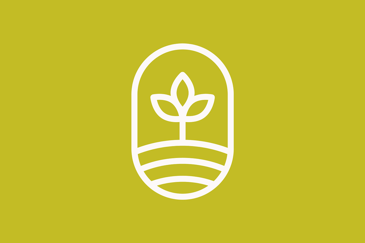 Sprout Oval Badge Nature Line Logo, a Branding & Logo Template by Signatoro (Photo 2 of 3)