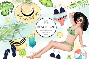Beach Fashion Clipart