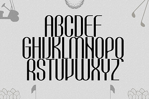 Golf TrueType Font