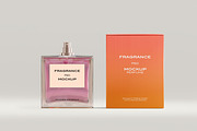 Glass Perfume Bottle Mockup, a Packaging Mockup by Zumrod (Thumbnail 9 of 9)