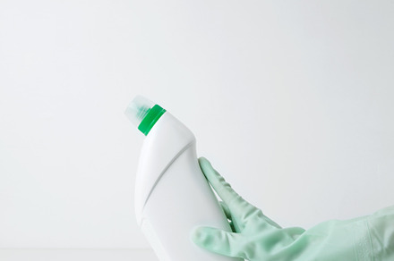 Cleaning supplies branding mockup, ready for a productive and satisfying spring