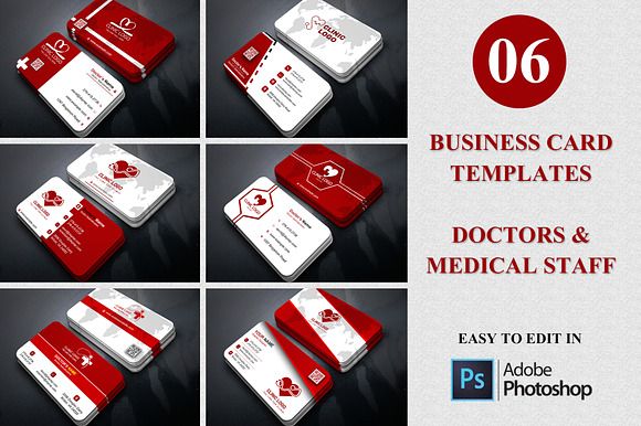 Business Card Medical PSD preview 8