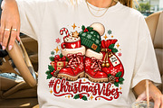 Christmas Vibes Red Boots PNG, a Seasonal Illustration by Creative Art (Thumbnail 2 of 3)