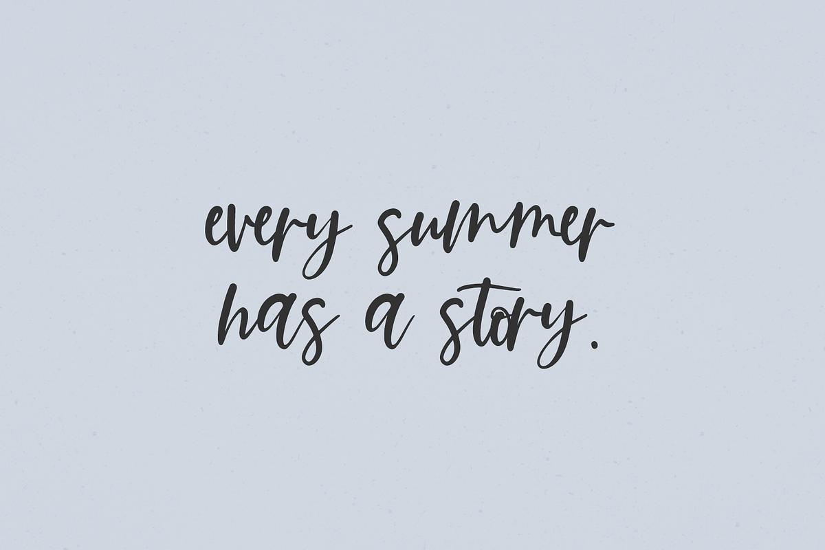 Summer Paradise Script, a Script Font by Beck McCormick (Photo 5 of 10)