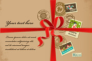 Xmas greeting cards with stamps, a Decorative Illustration by Marish (Thumbnail 1 of 3)