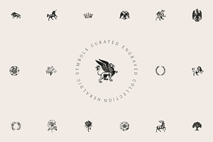 Heraldic Symbols Collection, a Decorative Illustration by kavoon