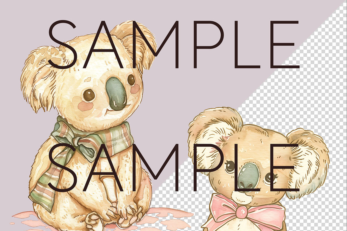 Australian Animal Nursery Clipart, an Animal Illustration by Pawcasso's Portraits (Photo 2 of 6)