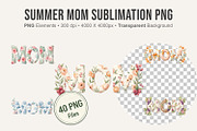 Summer Mom Sublimation PNG, an Illustration by Artnoy (Thumbnail 1 of 8)