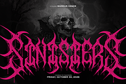 Wargrim | Black Metal Font, a Blackletter Font by Denustudios (Thumbnail 4 of 12)