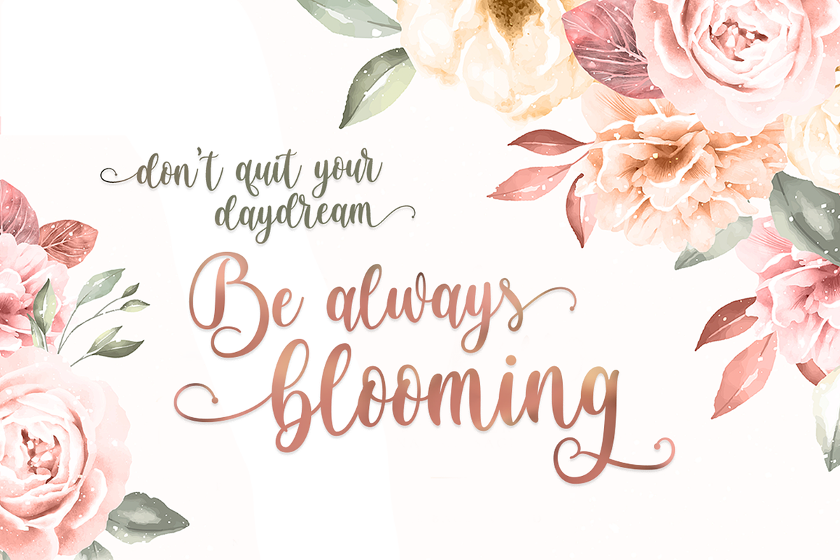 Brightside - Modern Calligraphy Font, a Script Font by StringLabs (Photo 2 of 13)