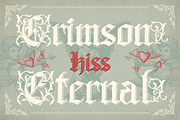 Aghony, a Blackletter Font by Burntilldead (Thumbnail 4 of 12)