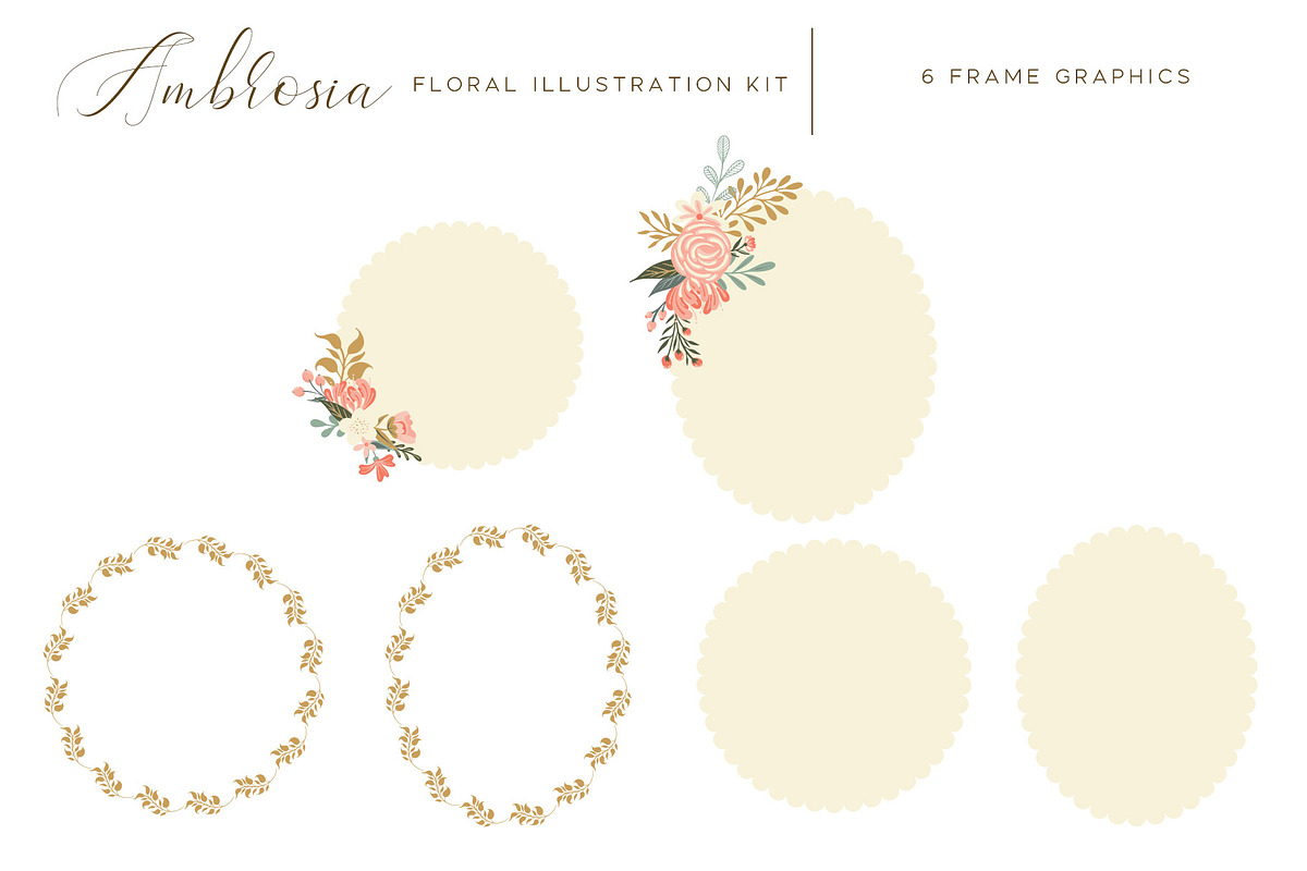 Ambrosia Floral Clip Art Kit, an Illustration by Eclectic Anthology (Photo 13 of 14)