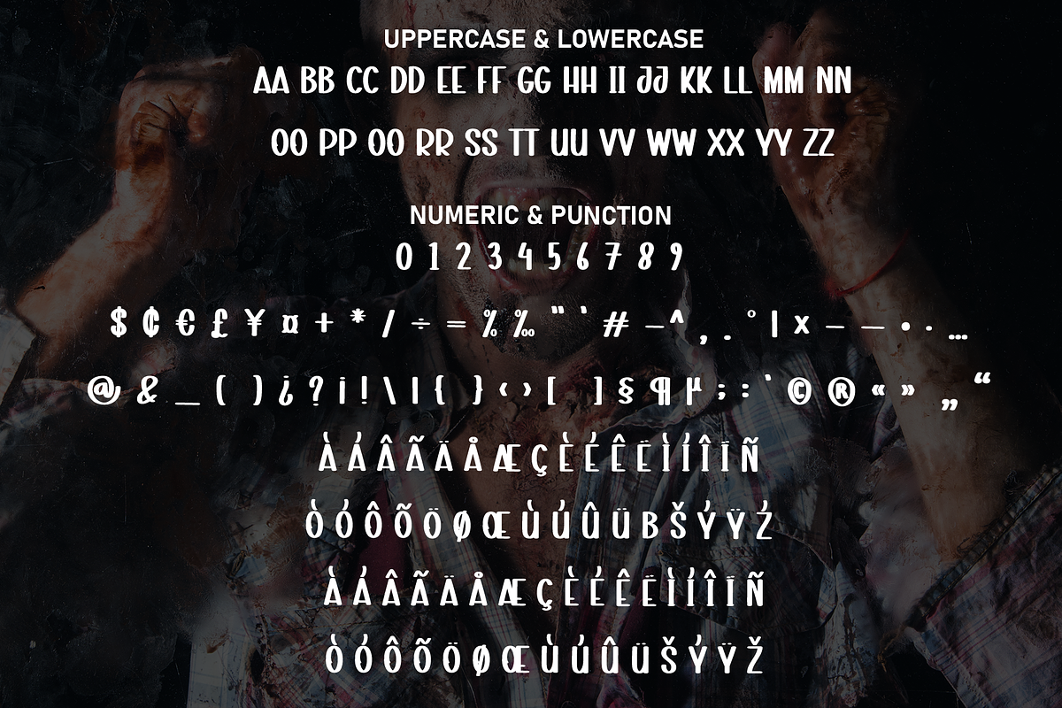 Zombie Screams | Script Font, a Script Font by Scratchones (Photo 7 of 8)