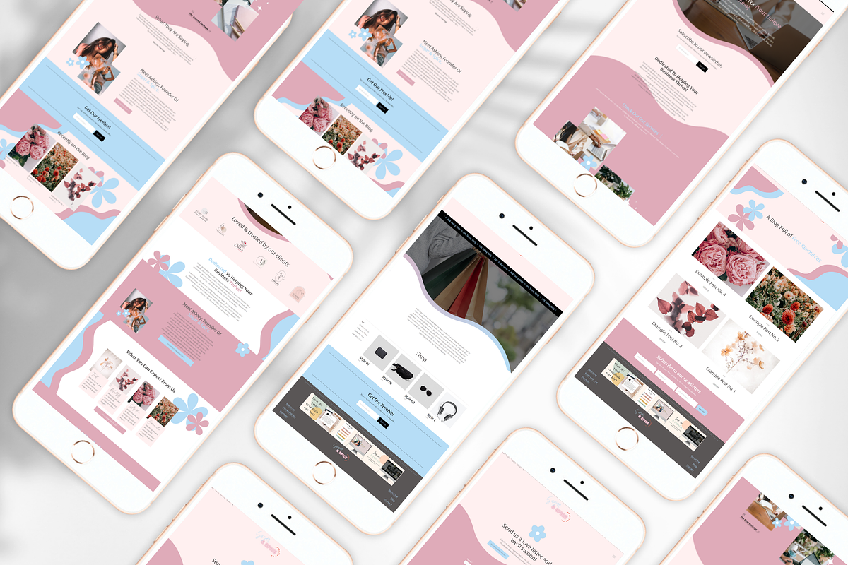 Squarespace 7.1 Theme: Feminine, a Landing Page Template by tinathetinybeana (Photo 2 of 6)
