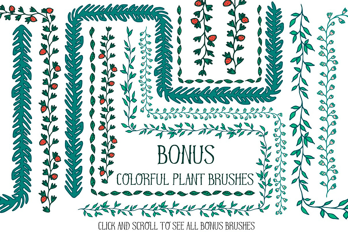 50 Vector Pattern Brushes preview 3