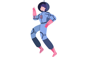 Astronaut icon space man character, a Technology Illustration by vectorpointstudio