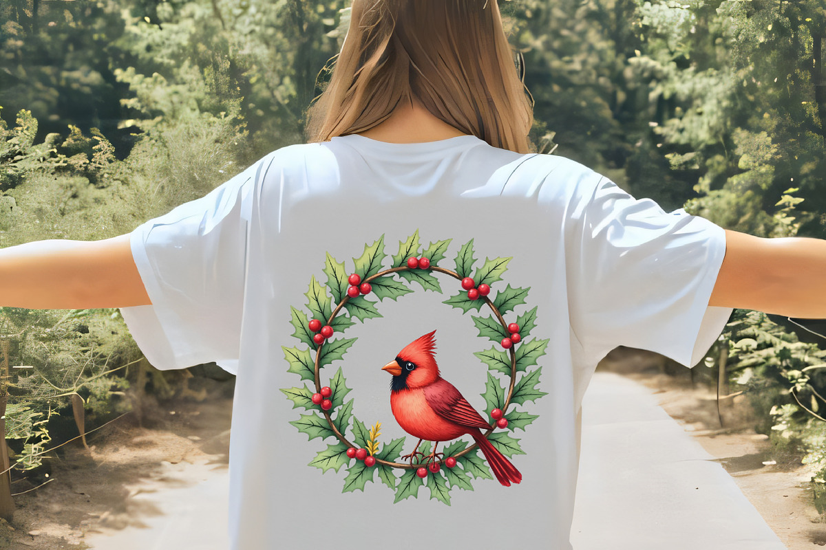 Christmas Wreath Sublimation Clipart, an Illustration by CrexoraLab (Photo 5 of 5)