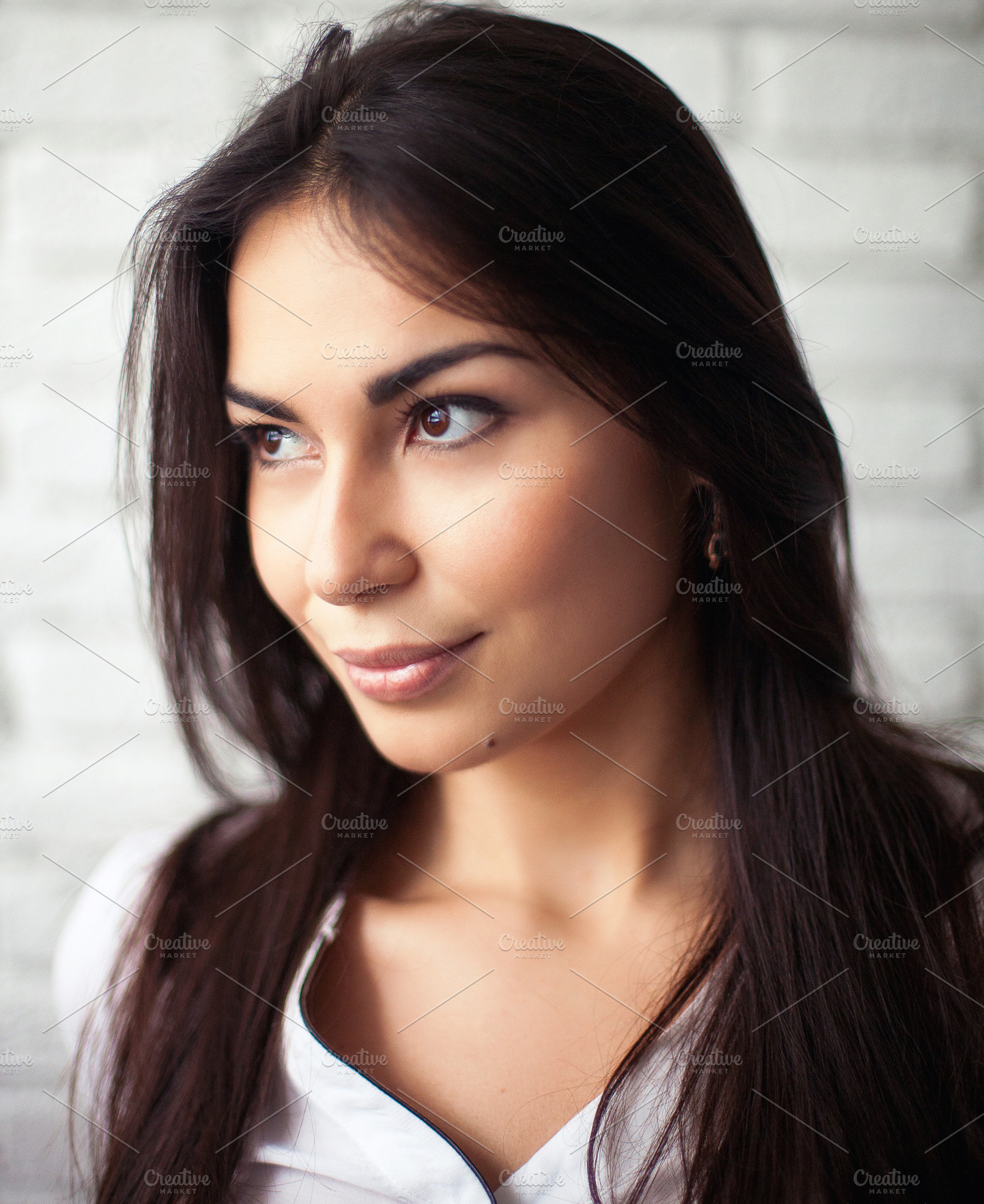 beauty close-up portrait young woman, a Person Photo by Grabovskaya