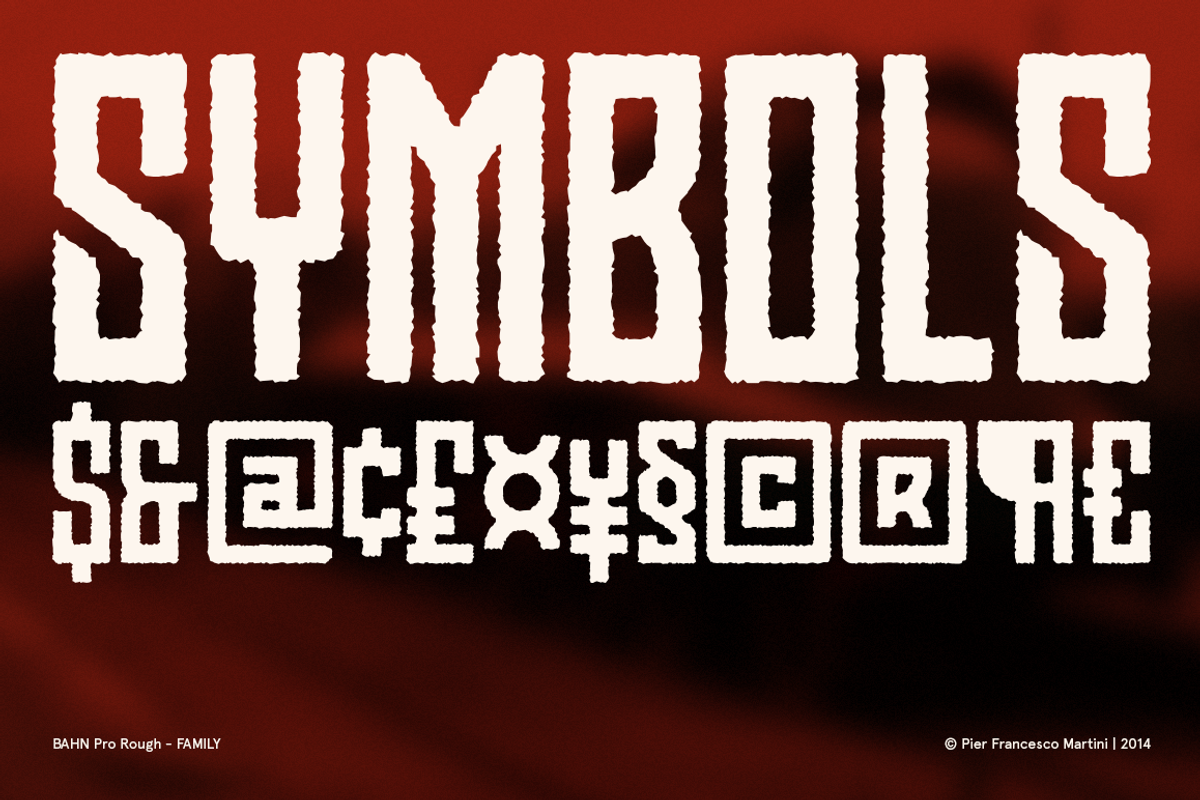 BAHN Pro Rough - FAMILY, a Sans Serif Font by MARTINI Type Designer (Photo 4 of 5)