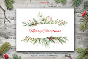 Watercolor Christmas Bundle, an Animal Illustration by Elena Medvedeva (Thumbnail 7 of 8)