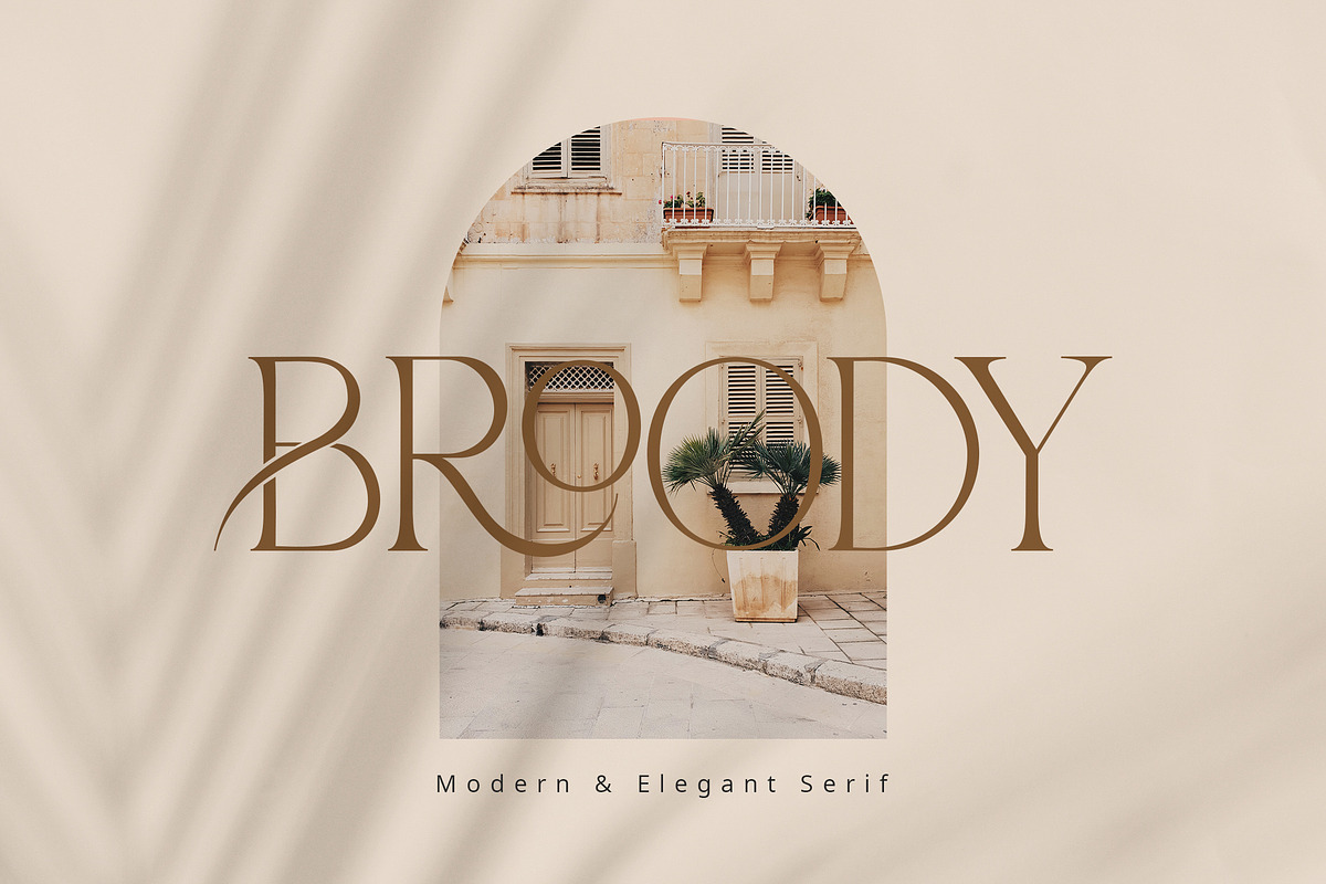 Broody - Modern & Elegant Serif, a Serif Font by Flawless And Co (Photo 1 of 5)