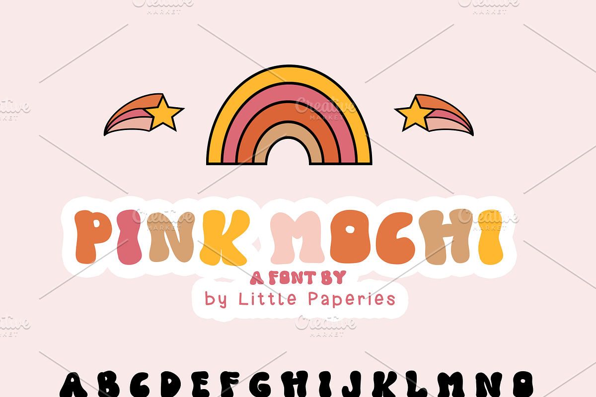 Pink Mochi Font, a Script Font by Little Paperies (Photo 2 of 4)