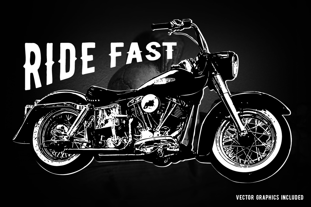 Biker Diamond Typeface preview 6