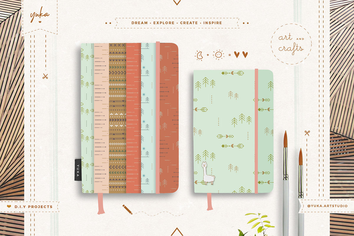Wild Nature Pattern, a Pattern Graphic by Yuka Baby (Photo 2 of 7)