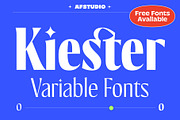 Kiester - Variable Display, a Sans Serif Font by Adam Fathony (Thumbnail 1 of 15)