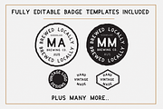 BADGE CRAFTER (Font + LOGO templates, a Sans Serif Font by Mark Richardson (Thumbnail 4 of 4)