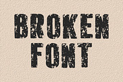 GRINZ GRUNGE FONT, a Serif Font by Fourteen Letter (Thumbnail 5 of 7)