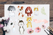 Dog Doggies Watercolour Drawing, an Animal Illustration by artemyst (Thumbnail 2 of 2)