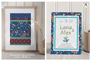 Persian Blue Chintz Floral Patterns, a Pattern Graphic by Rose Design (Thumbnail 2 of 7)