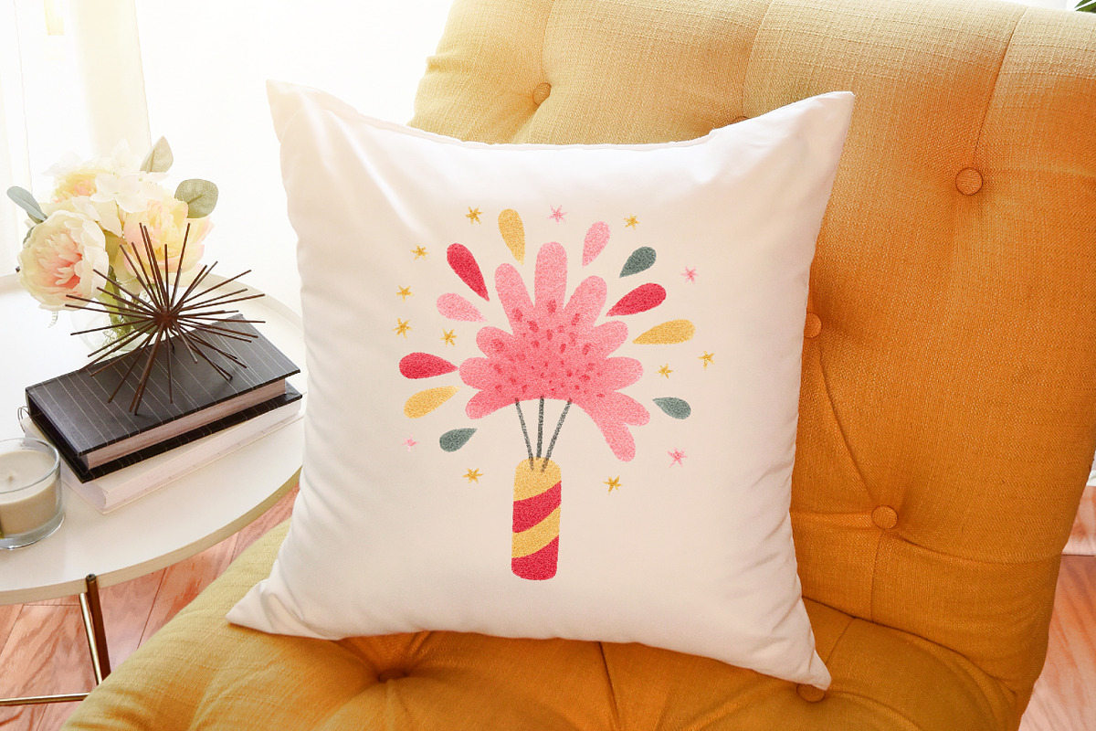 Happy New Year Fireworks Clipart Bun, an Illustration by Sublimation Artist (Photo 6 of 6)