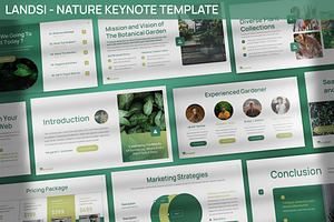 Landsi - Botanical Keynote Template, a Presentation Template by SlideFactory